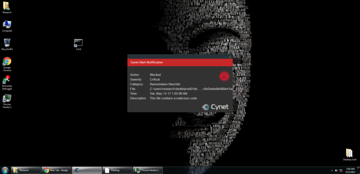 Cynet 360 Stops WannaCry Ransomware image
