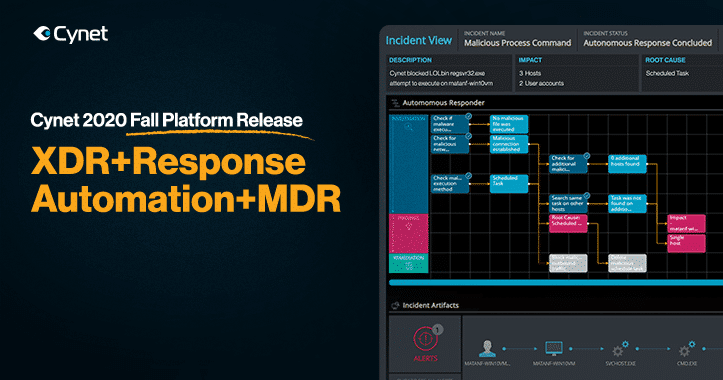 Cynet 2020 - Fall Platform Release: XDR, Response Automation, and MDR in one platform  image
