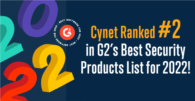 Cynet Ranked #2 of G2’s Best Security Products List image